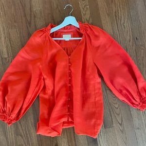 Anthro Maeve Linen Top XS